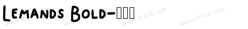 Lemands Bold字体转换